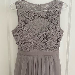 Lulus grey maxi dress